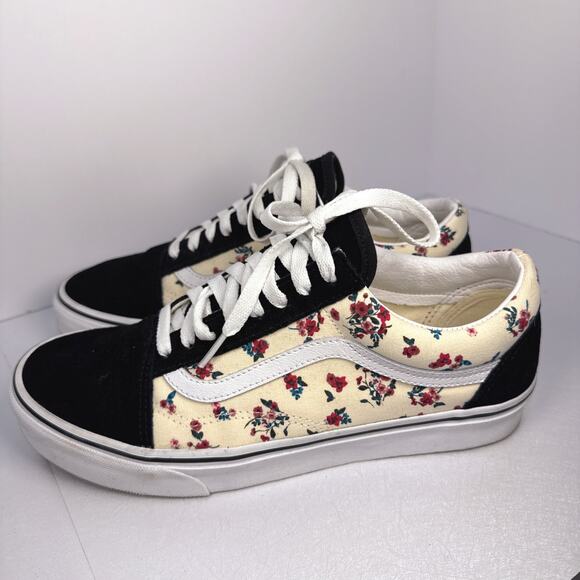 Vans Old Skool Cream/Yellow Floral | 11 - Picture 1 of 7